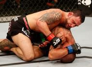 Frankie Edgar cranked on Cub Swanson's neck